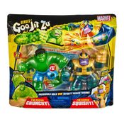 Heroes Of Goo Jit Zu Marvel Thanos Squishy Vs Hulk Crunchy