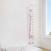 Régua De Crescimento Girafinha 1,50M X 28Cm Rosa Papi