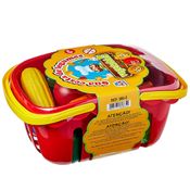 Brincando De Casinha Cesta De Legumes Braskit Menina Criança