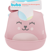 BABADOR DE SILICONE COM PEGA MIGALHAS GUMY - ROSA - BUBA