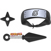 Brinquedo Kit Naruto Com Bandana Shippuden Kunai Shuriken Elka (372978)