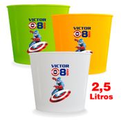 Kit 10 Baldes De Pipoca Capitão América Personalizados 2,5 Litros