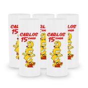 Kit 40 Copos Long Drink Simpsons Personalizados