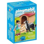 Playmobil Country Cachorro Com Casinha E Menina 70604 Sunny