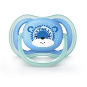 Chupeta - Philips Avent - Ultra Air - Azul Single - Urso - 6 a 18 Meses