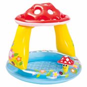 Piscina Inflável Infantil Cogumelo Coberto 45 Litros - Intex 57114