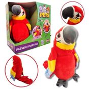 Pelúcia Arara Passeio Divertido Vermelha