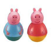 Peppa Pig - Pack Com 2 Weebles De 8cm - Peppa E George