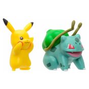 Bonecos Pokémon Battle Figure Pack - Pikachu + Bulbasaur 2 Jazwares