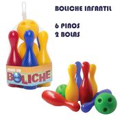 Jogo De Boliche Infantil 6 Pinos E 2 Bolas Educativo Cardoso