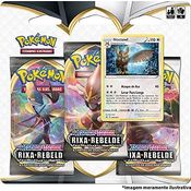 Jogo de Cartas e Baralho Espada Escudo - Rixa Rebelde Noctowl Blister Triplo 19 cartas Copag Pokémon