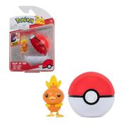 Boneco Pokémon Torchic + Pokébola Sunny 2606