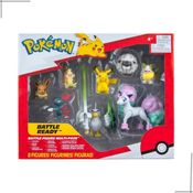 Kit 8 Bonecos Batalha Pokemon - Pikachu, Eevee, Sneasel