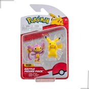 Pokémon - Figuras De Ação - Aipom e Pikachu - Sunny