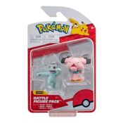 Pokemon - 2 Figuras de 5cm - Machop e Snubbull