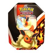 Jogo de Cartas e Baralho Pokemon Lata - Flareon 25 cartas Copag Pokémon