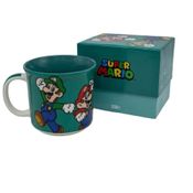 Caneca de Cerâmica Tom Mario e Luigi: Super Mario