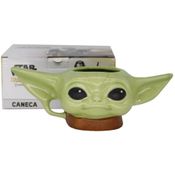 Caneca De Porcelana 3D Baby Yoda The Mandalorian: Star Wars