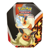 Coleção Cartas Pokemon Evoluções de Eevee Lata com 25