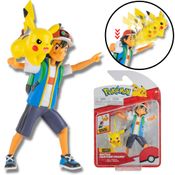 Boneco Pokémon - Figuras Ash E Pikachu Deluxe Battle Sunny