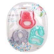 Mordedor Zoo Refrescante com Agua Rosa 3 unidades Multikids