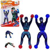 2 Bonecos Ninja Gruda Na Parede Mortal Brinquedo Criança