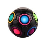 Bola Mágica Quebra Cabeça Cube Fidget Toy Brinquedo Ball Preto