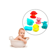 Kit Brinquedo De Vinil Hora Do Banho bebe Brincar de Banho