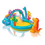 Piscina Playground Mundo Encantado dos Dinossauros 290L - Intex 57135