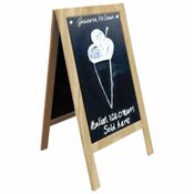LOUSA CAVALETE QUADRO DUPLA FACE NEGRO 83CM MULTIUSO CARDAPIO RESTAURANTE LANCHONETE BAR PORTATIL