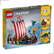 LEGO 31132 Creator 3 Em 1 Navio Viking E A Serpente