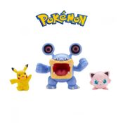 Set Pokémon 3 Figuras de Ação Loudred, Pikachu e Jigglypuff