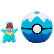 Pokémon Clip 'n' Go Mini Figura Totodile e Dive Ball