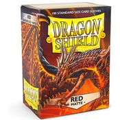 Dragon Shield Matte 100 Sleeves Protetor - Red