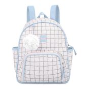 Mochila de Maternidade Hug Grid Azul