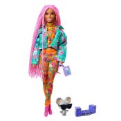 Boneca Articulada - Barbie - Extra - Cabelo Rosa - Mattel