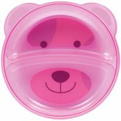 Prato Ursinho Com Divisória Buba Rosa