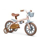 Bicicleta Infantil Aro 12 com Rodinhas Antonella Baby Rosa Nathor