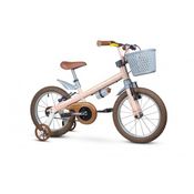 Bicicleta Infantil Aro 16 com Rodinhas Antonella Rosa Nathor