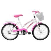 Bicicleta 20" Track & Bikes Marbela Branco,Rosa