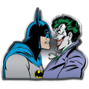 Placa Decorativa - Batman e Coringa - Face to Face