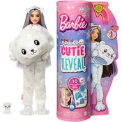 Boneca Barbie Cutie Reveal 10 Surpresas com Mini Pet e Fantasia de Urso Polar Hjl64