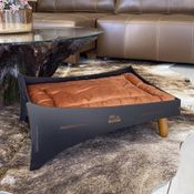 Cama Pet Cat Line para Gato - Preto/Terracota