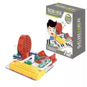 KIT ROBOTICA INFANTIL 7 EM 1 ROBO MUSICAL PIANO TECLADO EXPERIENCIA COM SOM E LUZ