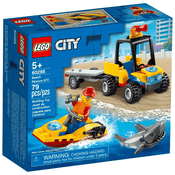 Lego City Off Road de Resgate Na Praia Com Jet Sky 60286