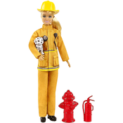 Boneca Barbie Profissões Deluxe Bombeira C/ Pet Gtn83 Mattel
