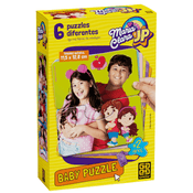 Quebra Cabeça Bebê Maria Clara e JP 6 Puzzle Diferentes Grow