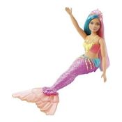 Boneca Barbie Dreamtopia Sereia Cabelo Verde E Rosa - Mattel