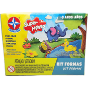 Massinha De Modelar Super Massa Kit Formas Estrela
