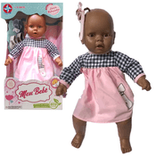 Boneca Meu Bebê Negra New Reborn Grande Rosa Xadrez Estrela - Assortments 3